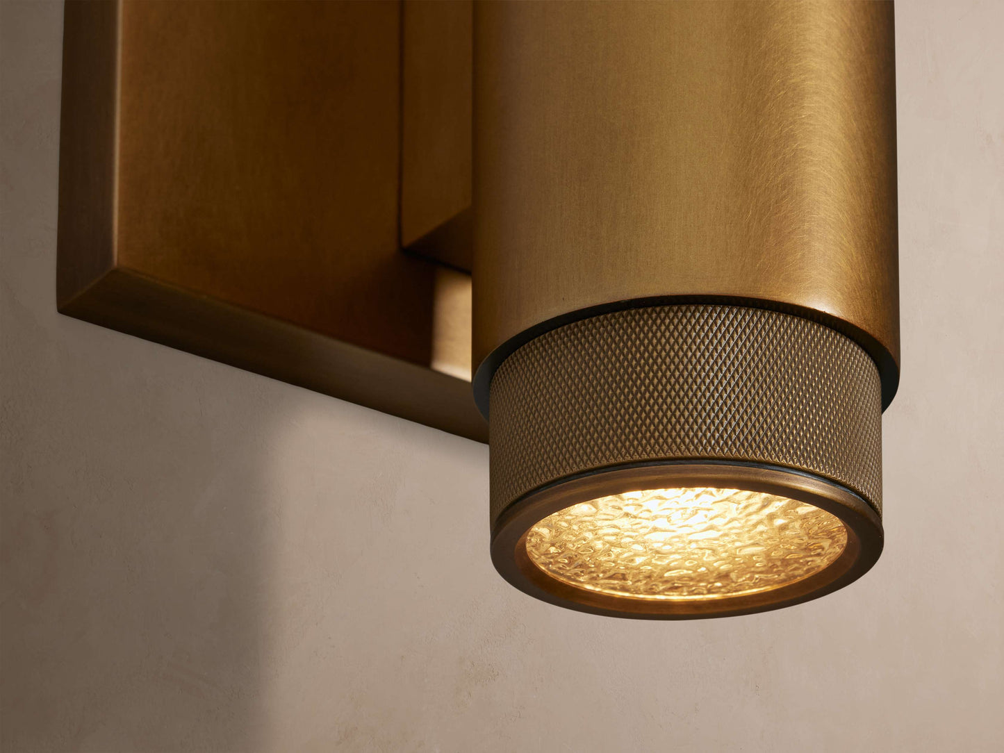Spotlight Outdoor Sconce in Brass