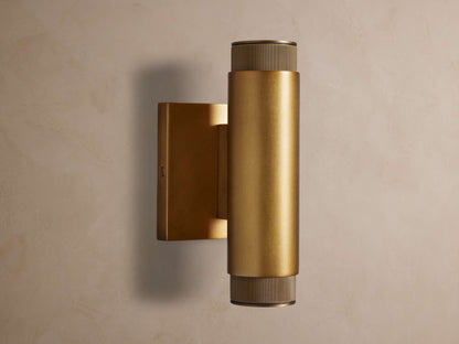 Spotlight Outdoor Sconce in Brass