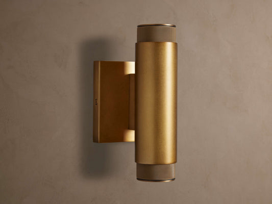 Spotlight Outdoor Sconce in Brass