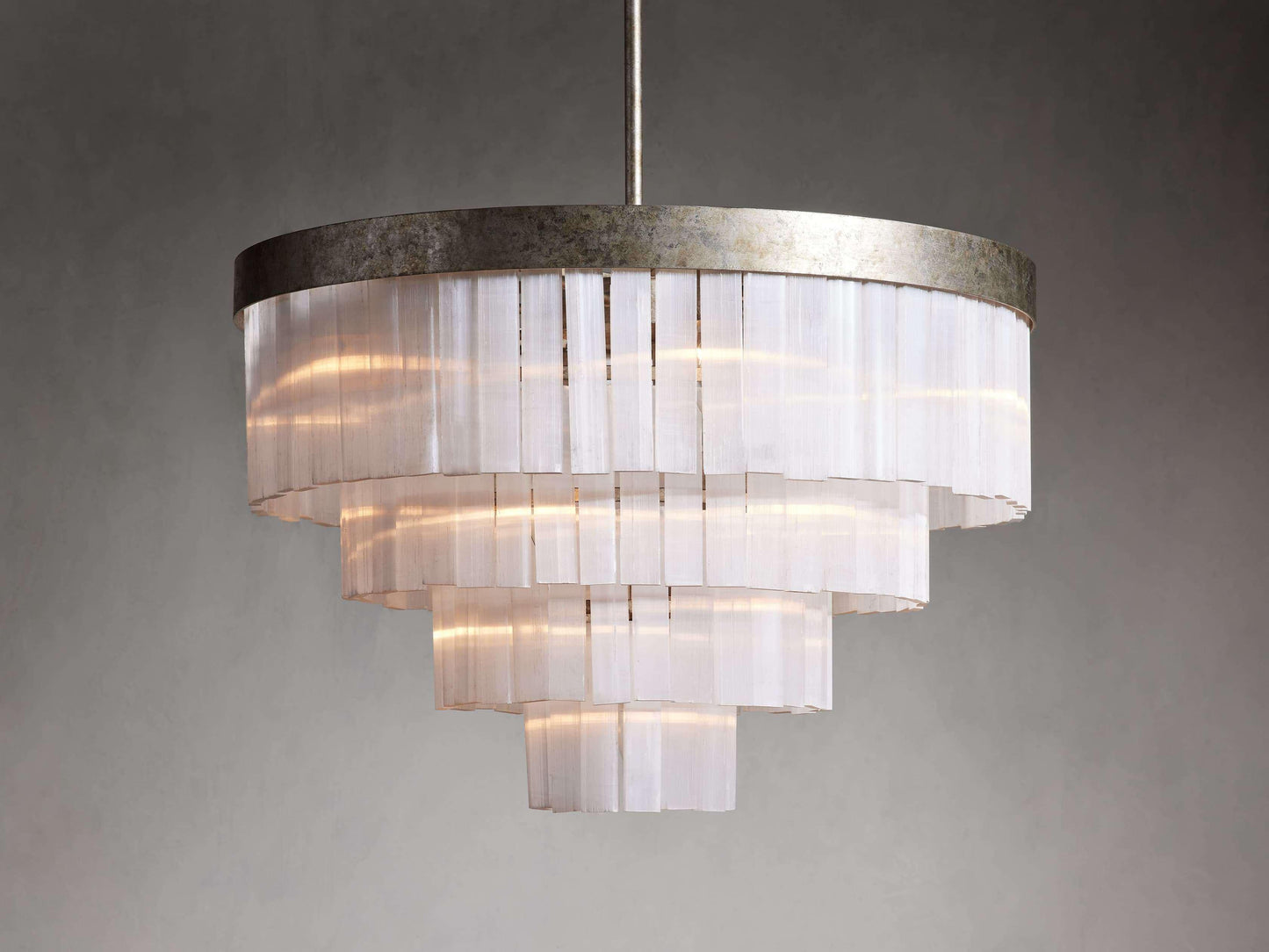 Cameron 4 Tier Selenite Chandelier