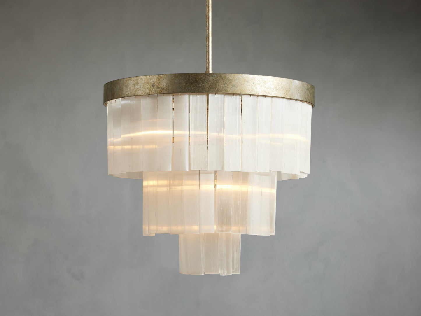 Cameron 3 Tier Selenite Chandelier