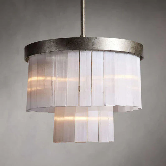 Cameron 2 Tier Selenite Chandelier