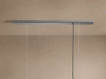 Jeunet Rectangular Chandelier in Nickel