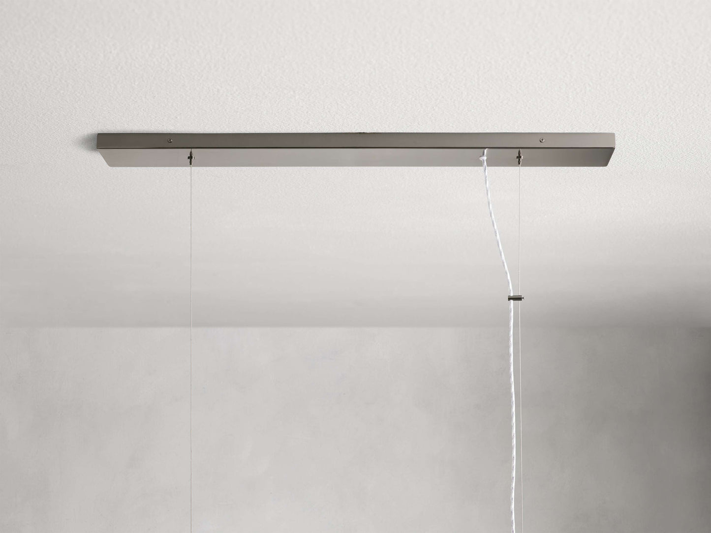 Jeunet Rectangular Chandelier in Nickel