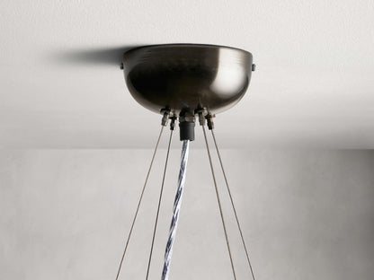 Jeunet Round Chandelier in Nickel