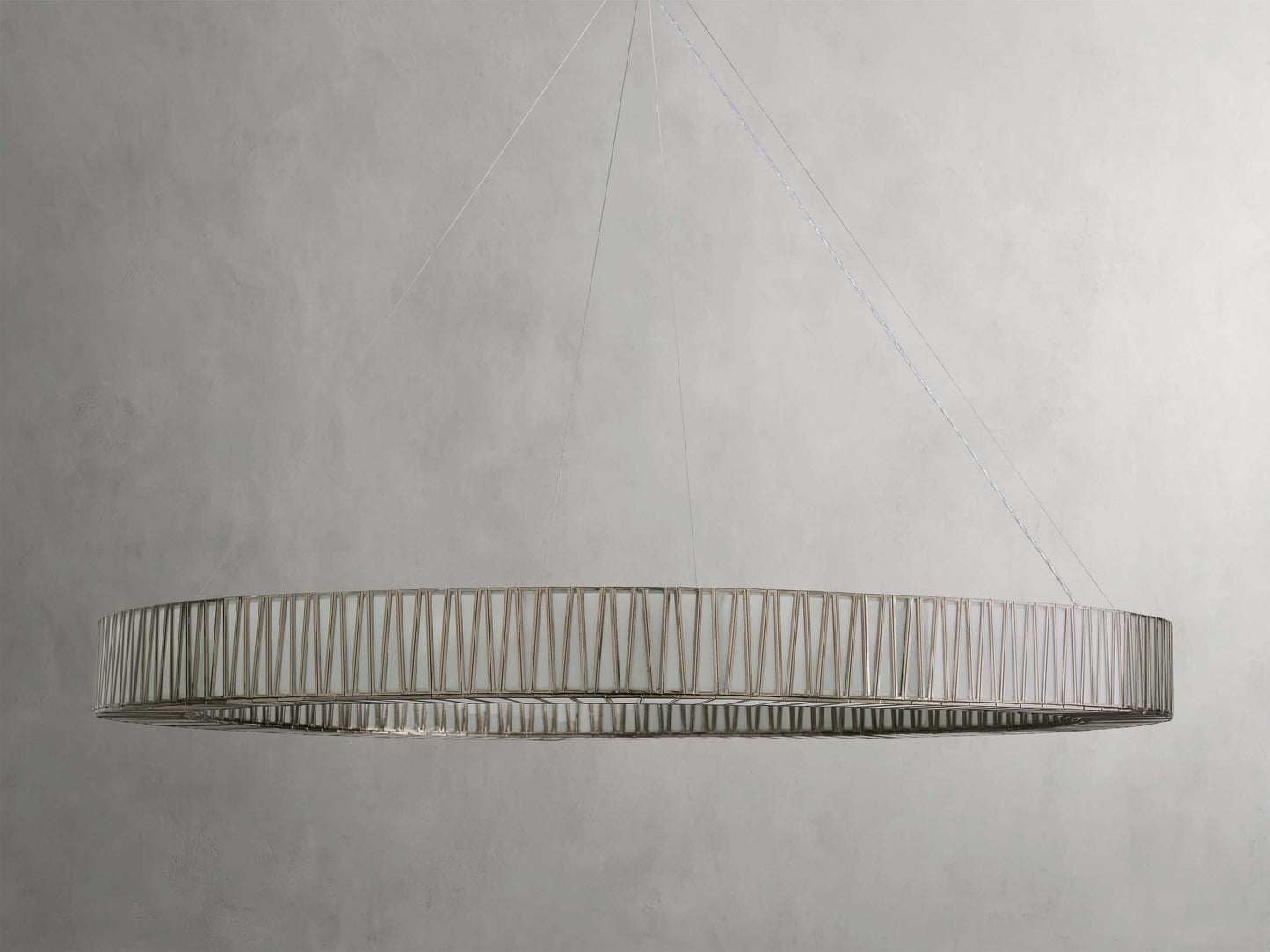 Jeunet Round Chandelier in Nickel