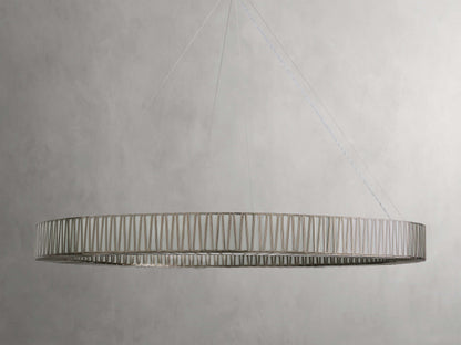 Jeunet Round Chandelier in Nickel