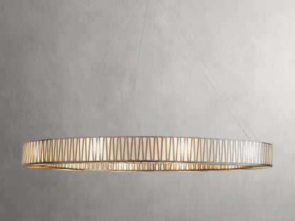 Jeunet Round Chandelier in Nickel