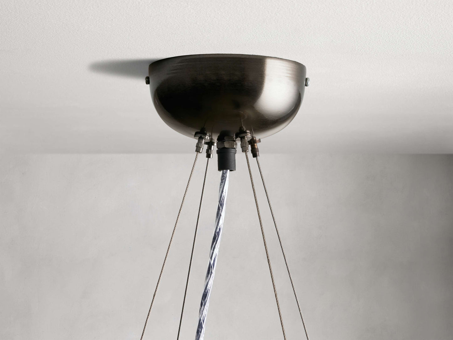 Jeunet Round Chandelier in Nickel