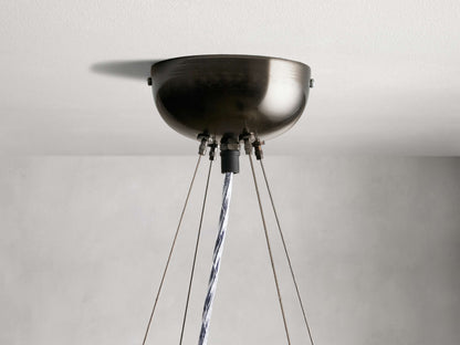 Jeunet Round Chandelier in Nickel