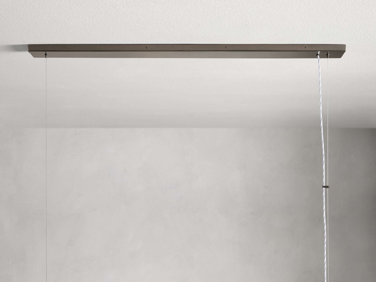 Jeunet Rectangular Chandelier in Nickel