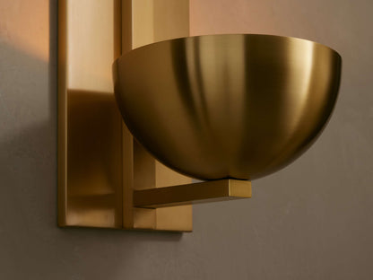 Belmira Brass Alabaster Sconce