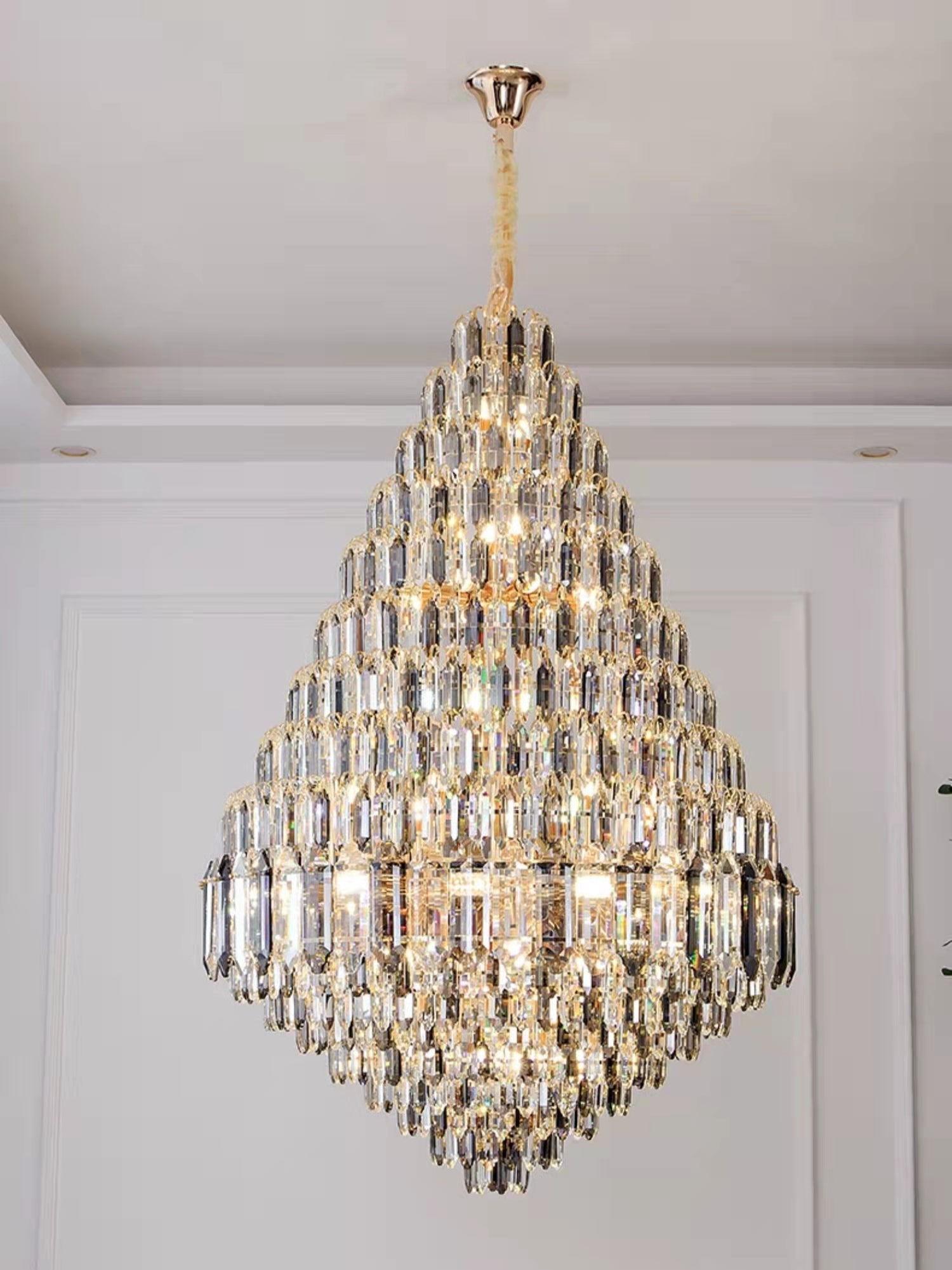 Staircase/Foyer Chandelier With High Clarity Crystals Luxury Ceiling Light - Richardrider