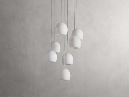 Arica Alabaster Round Chandelier