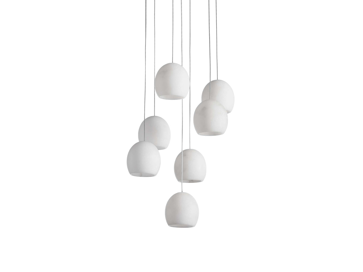 Arica Alabaster Round Chandelier