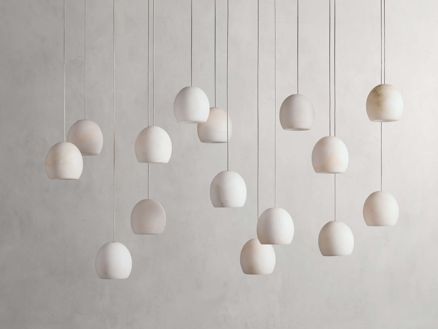 Arica Alabaster Rectangular Chandelier