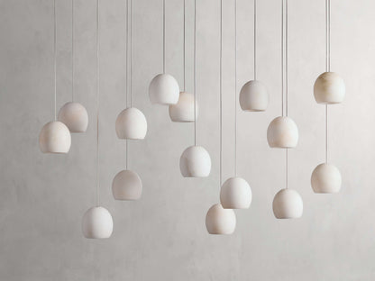Arica Alabaster Rectangular Chandelier