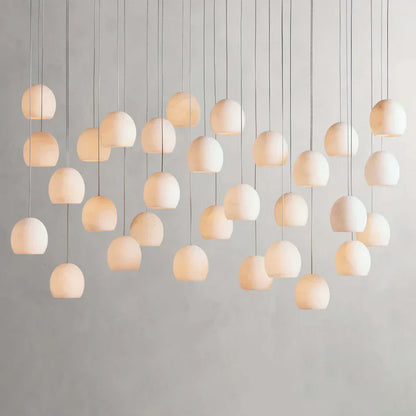 Arica Alabaster Rectangular Chandelier