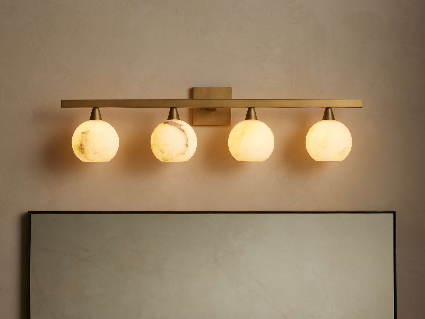 Arica Alabaster 4-Light Sconce