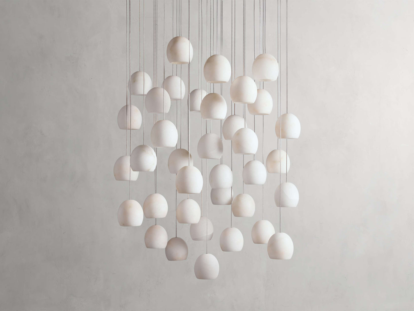 Arica Alabaster Round Chandelier