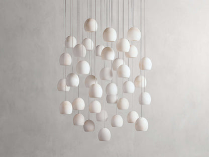 Arica Alabaster Round Chandelier