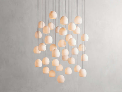 Arica Alabaster Round Chandelier