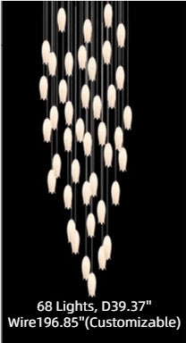 Elegant Flower Chandelier For Foyer/ Staircase - Richardrider