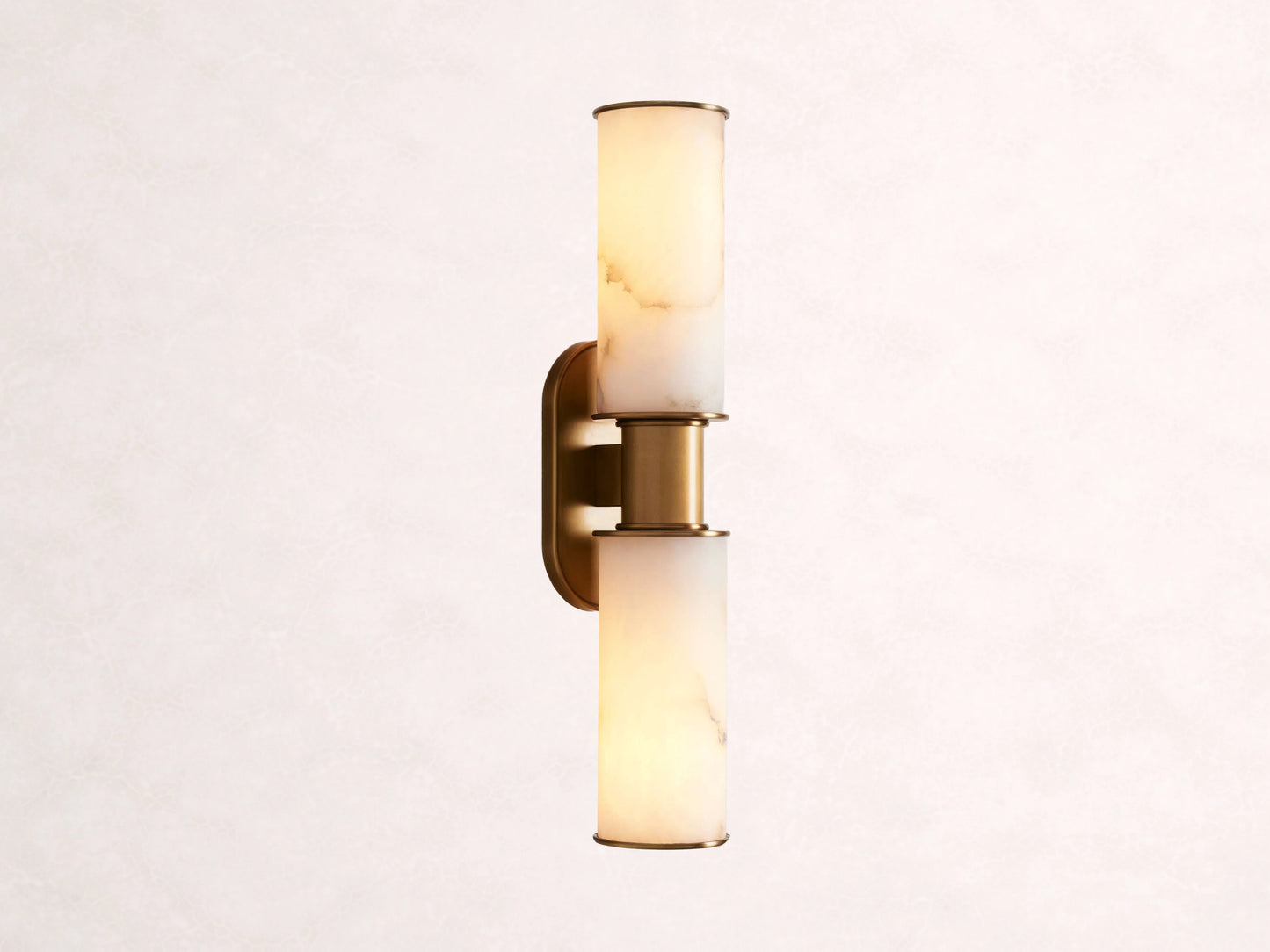 Harlin 2-Light Wall Sconce in Alabaster