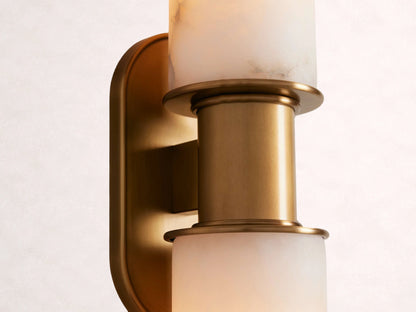 Harlin 2-Light Wall Sconce in Alabaster