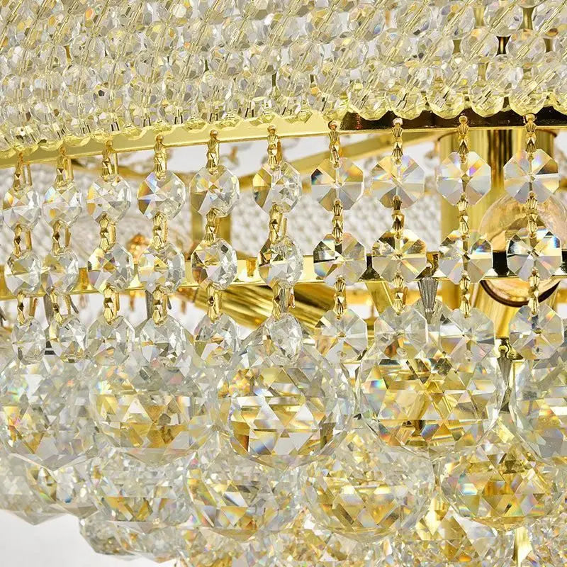 Kaler Elegant Luxury Living Room Three Tier Crystal Chandelier 30" D - Richardrider