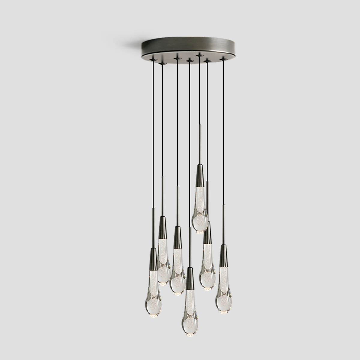 Soltaire Cluster Crystal Pendant 3 Light 5 Light 7Light - Richardrider