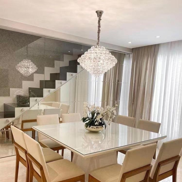 Aesthetic Luxury Conical Crystal Chandelier for Living/Dinning Room/Foyer/Hallway/Staircase