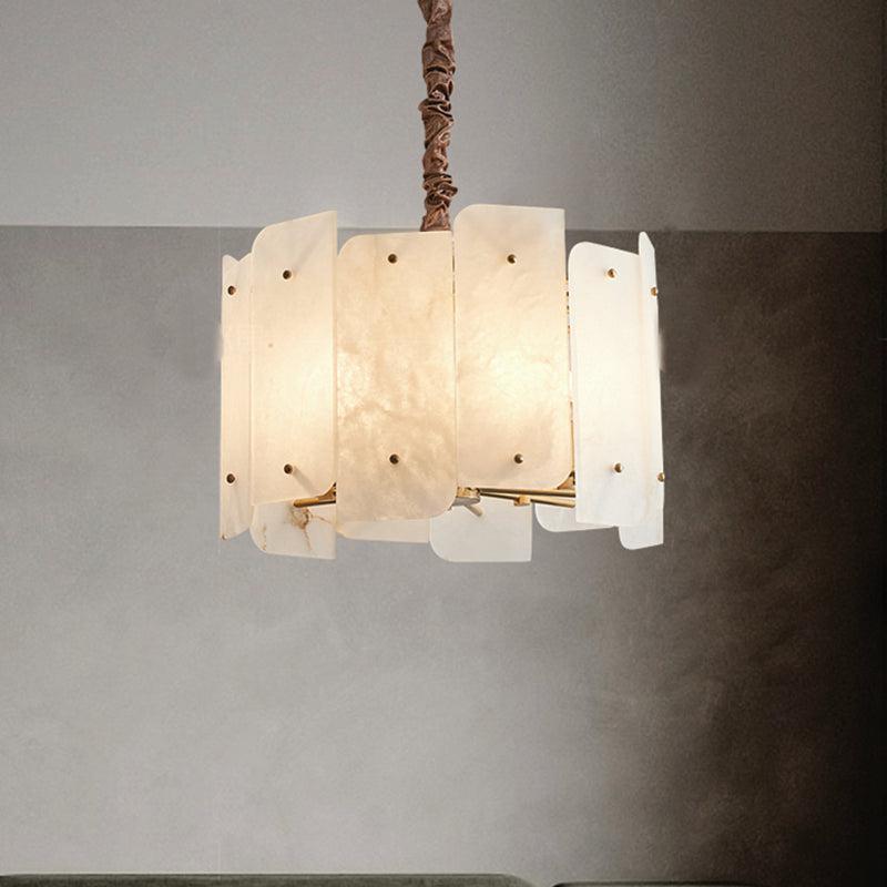 Alabaster Lorry Round Chandelier 20" 31" - Richardrider