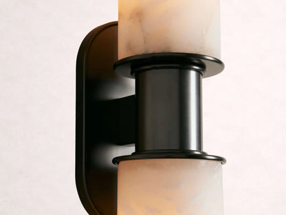 Harlin 2-Light Wall Sconce in Alabaster