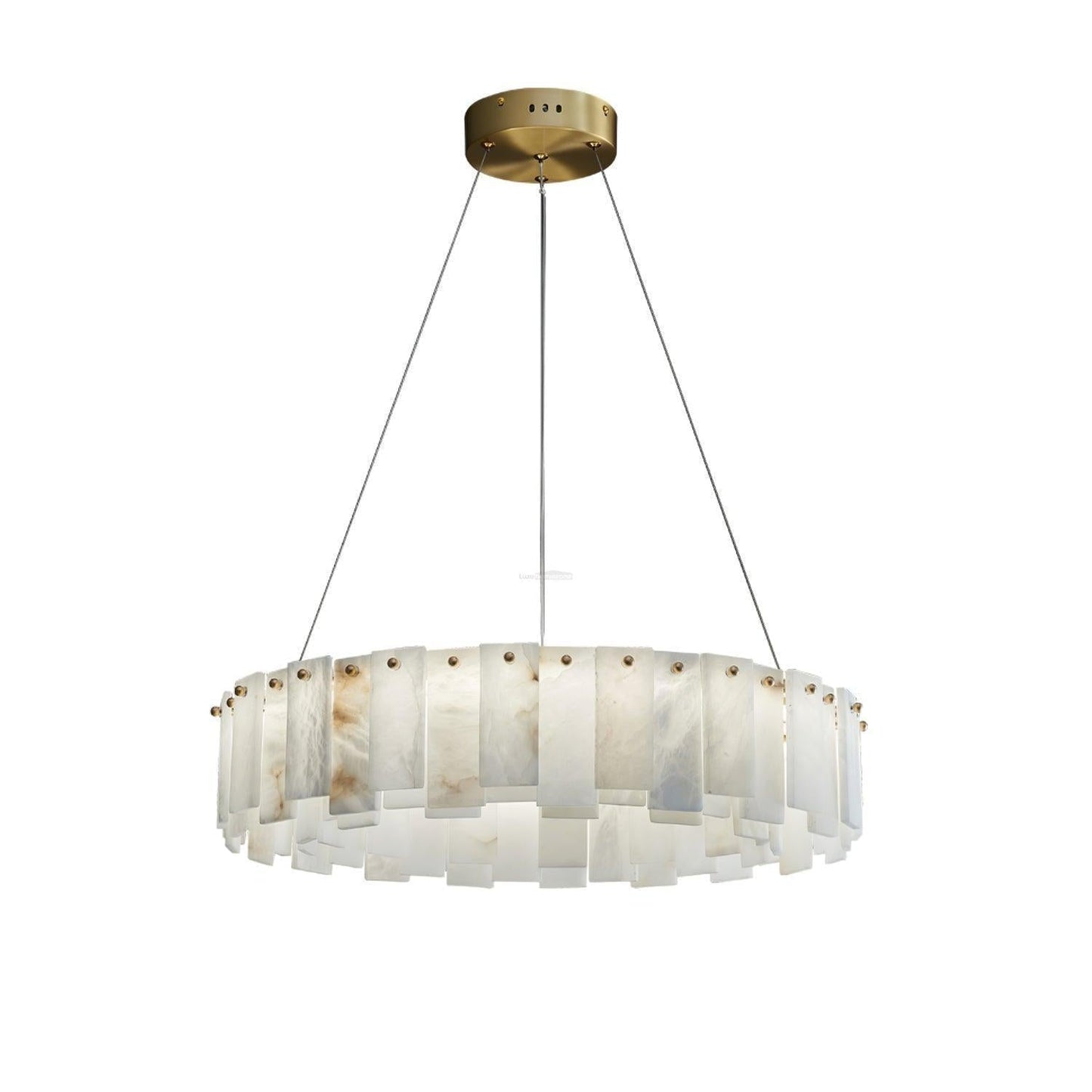 Halos Alabaster Round/Square Chandelier - Richardrider