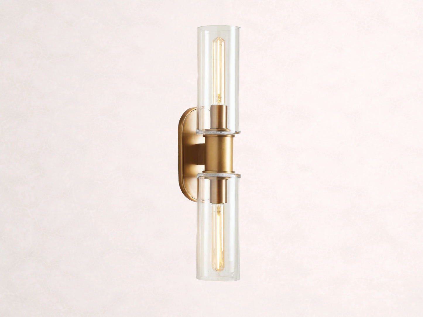 Harlin 2-Light Wall Sconce in Clear