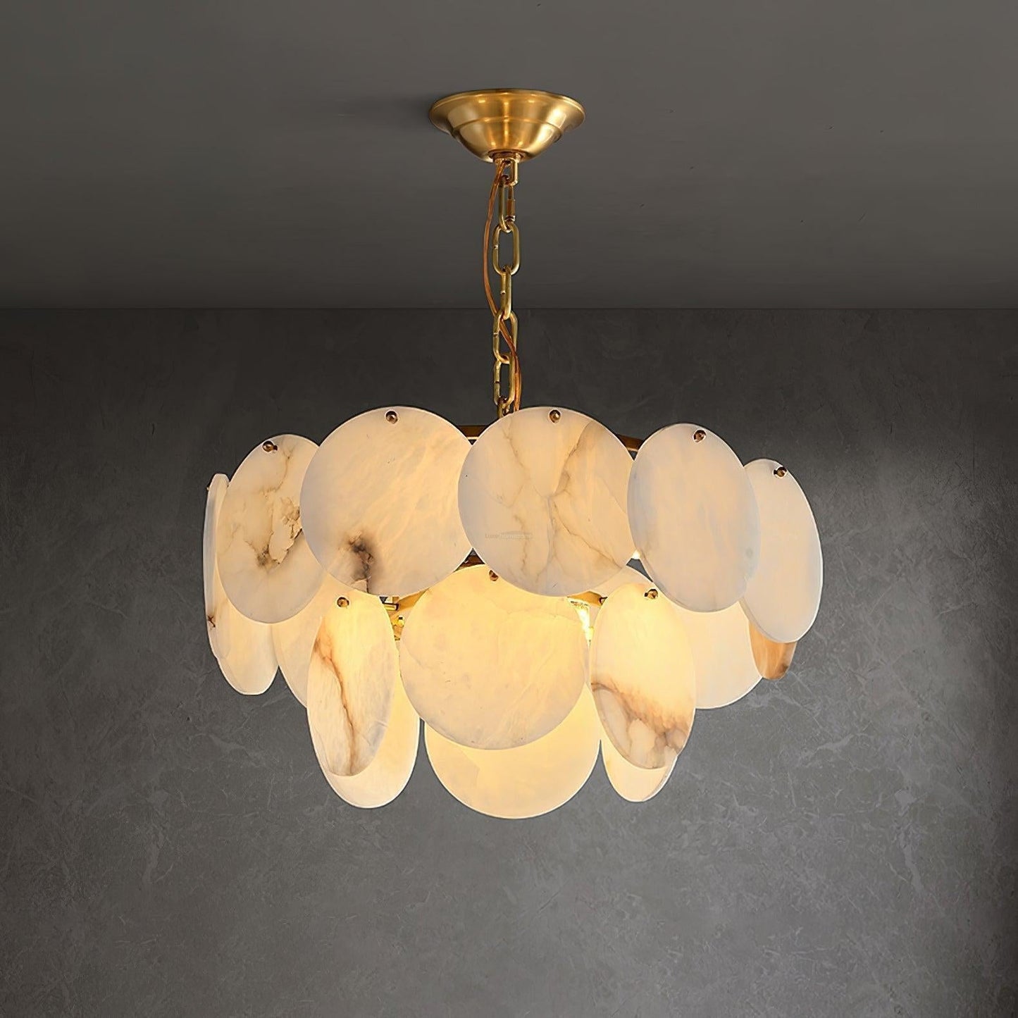 Alabaster Shell Brass Chandelier with 2/3/4/5/6 layer - Richardrider