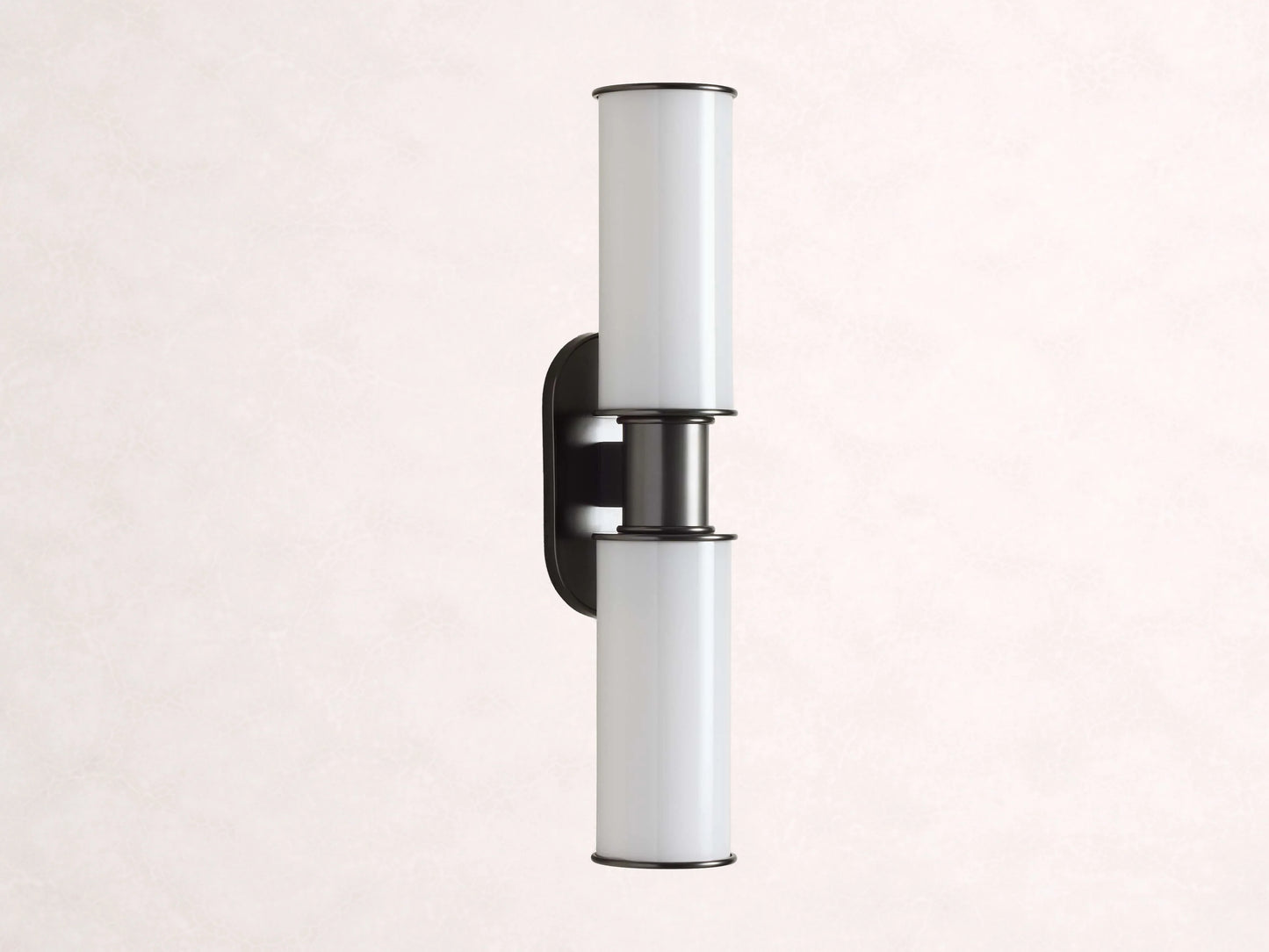 Harlin 2-Light Bronze Wall Sconce in Milk