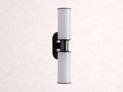 Harlin 2-Light Bronze Wall Sconce in Milk