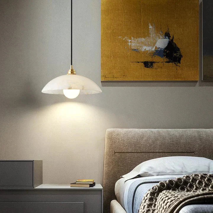 Alabaster Dome Pendant Light, Hanging Light For Living Room - Richardrider