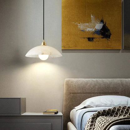 Alabaster Dome Pendant Light, Hanging Light For Living Room - Richardrider