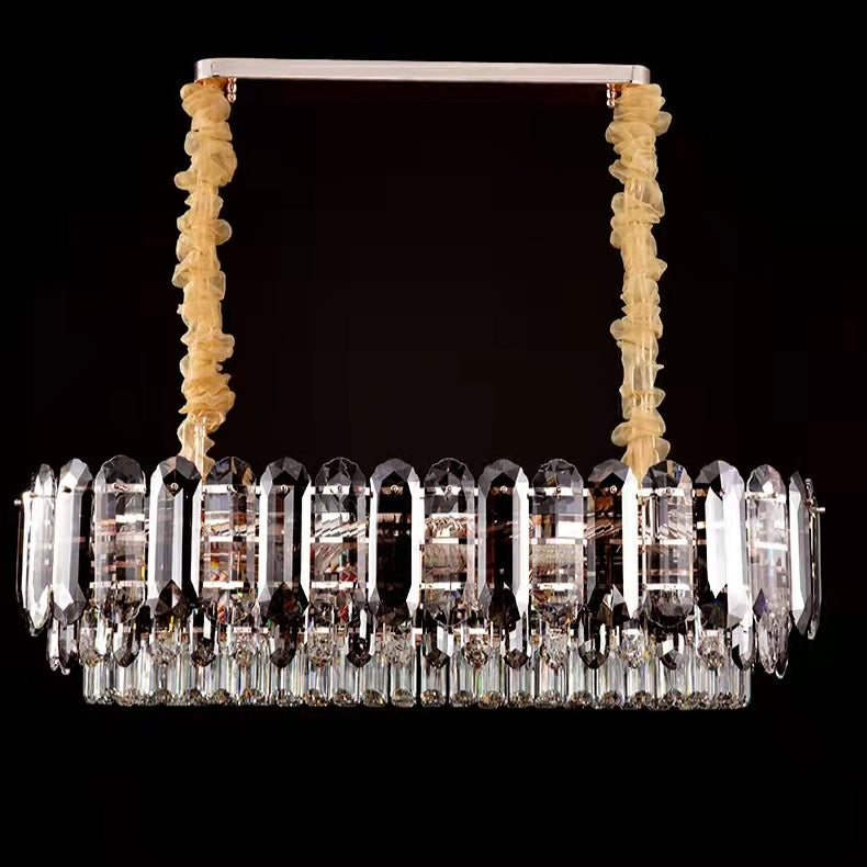 Luxury Smoke Gray K9 Crystal Chandeliers for Dining Room/Living Room