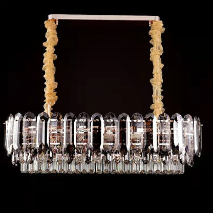 Luxury Smoke Gray K9 Crystal Chandeliers for Dining Room/Living Room