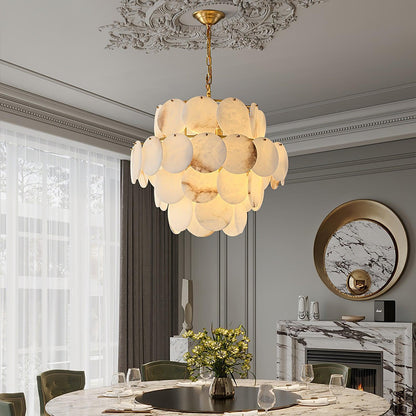 Alabaster Shell Brass Chandelier with 2/3/4/5/6 layer - Richardrider
