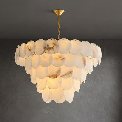 Alabaster Shell Brass Chandelier with 2/3/4/5/6 layer - Richardrider