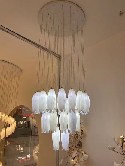 Elegant Flower Chandelier For Foyer/ Staircase - Richardrider