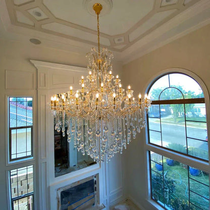 Classic Modern Multi-layers Crystal Chandelier for Staircase/Foyer/Villa - Richardrider