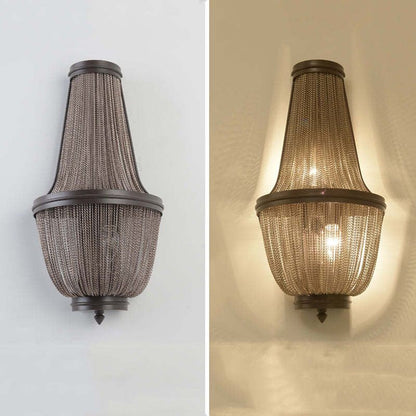 Tassel Aluminum Chain Wall Sconce In Living Room - Richardrider