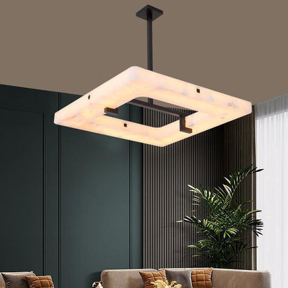 Glacera Square Alabaster Chandelier - Richardrider