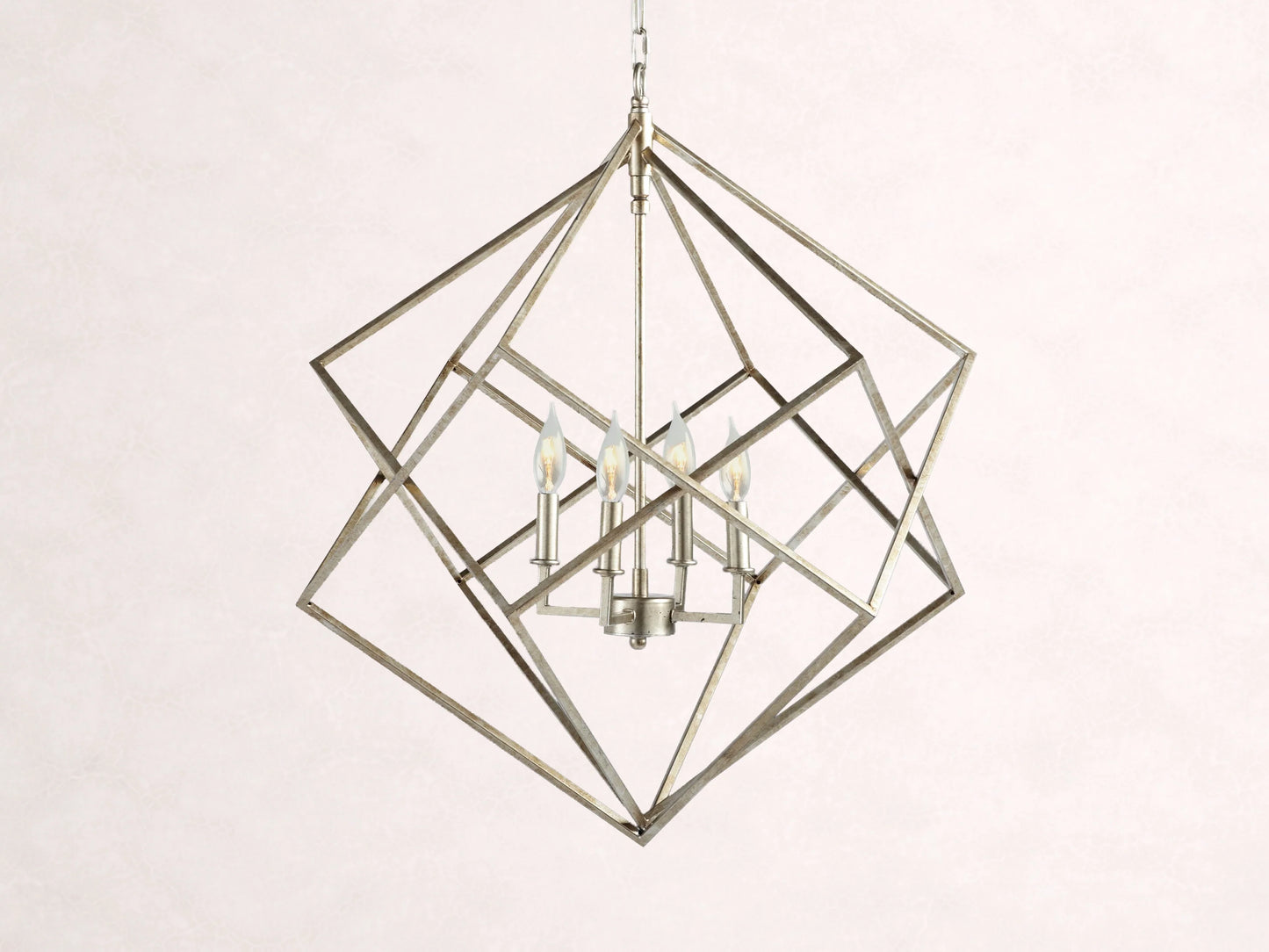Geode 30" Chandelier in Silver